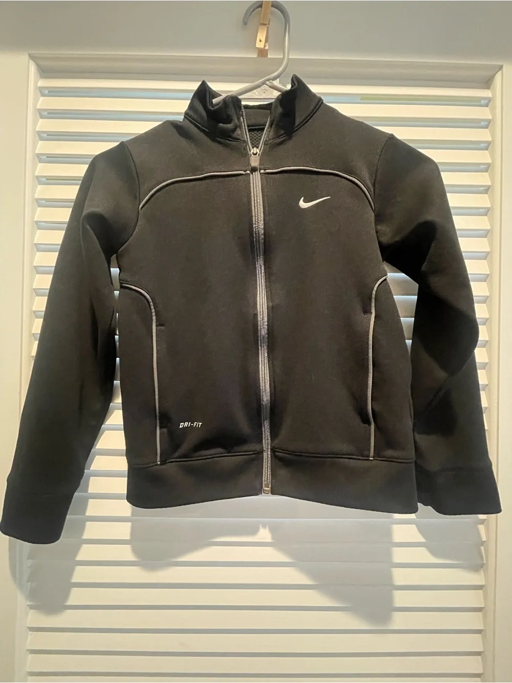 Nike Kids Black Dri-FIT Zip Front  Jacket